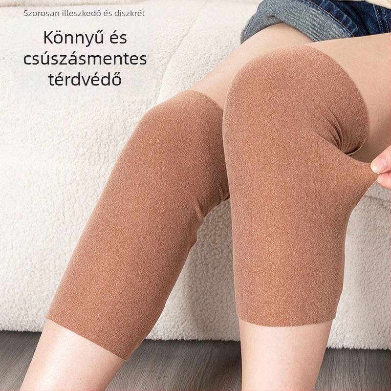 Velcro térdvédők felnőtteknek, őszi–téli térd- és lábvédelem klímás szobákban, idős korosztálynak megfelelő