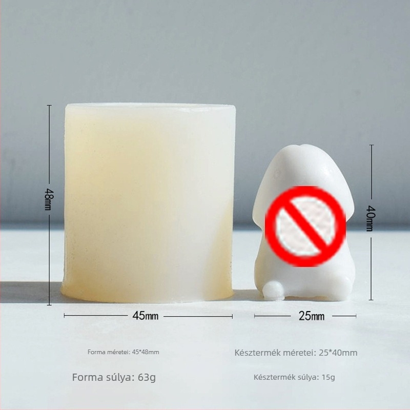 Xin Qi szilikon gyertyaforma szabálytalan kontúrú aromás gyertyákhoz (XQ881128, XQ882777)
