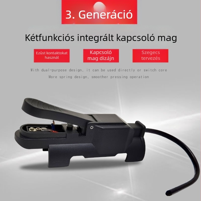 Kapos kapcsoló argon ívhegesztő pisztolyhoz – harmadik generációs kettős funkciójú kapcsoló, nylon rostos kivitel