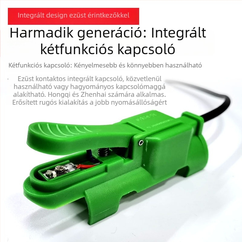 Kapos kapcsoló argon ívhegesztő pisztolyhoz – harmadik generációs kettős funkciójú kapcsoló, nylon rostos kivitel