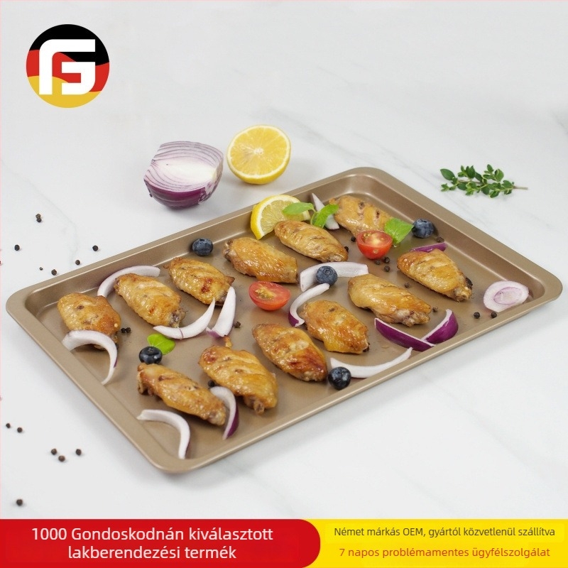 MX téglalap alakú sütőforma nehéz szénacélból, tapadásmentes bevonattal