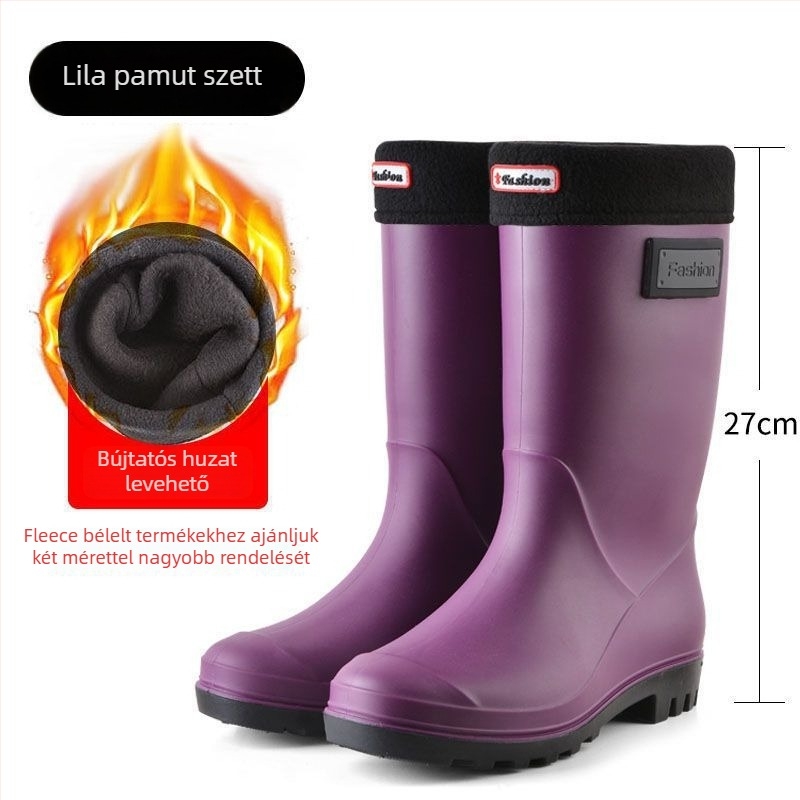 Női esőcsizma középmagas PVC felsővel, White márka, felnőttek