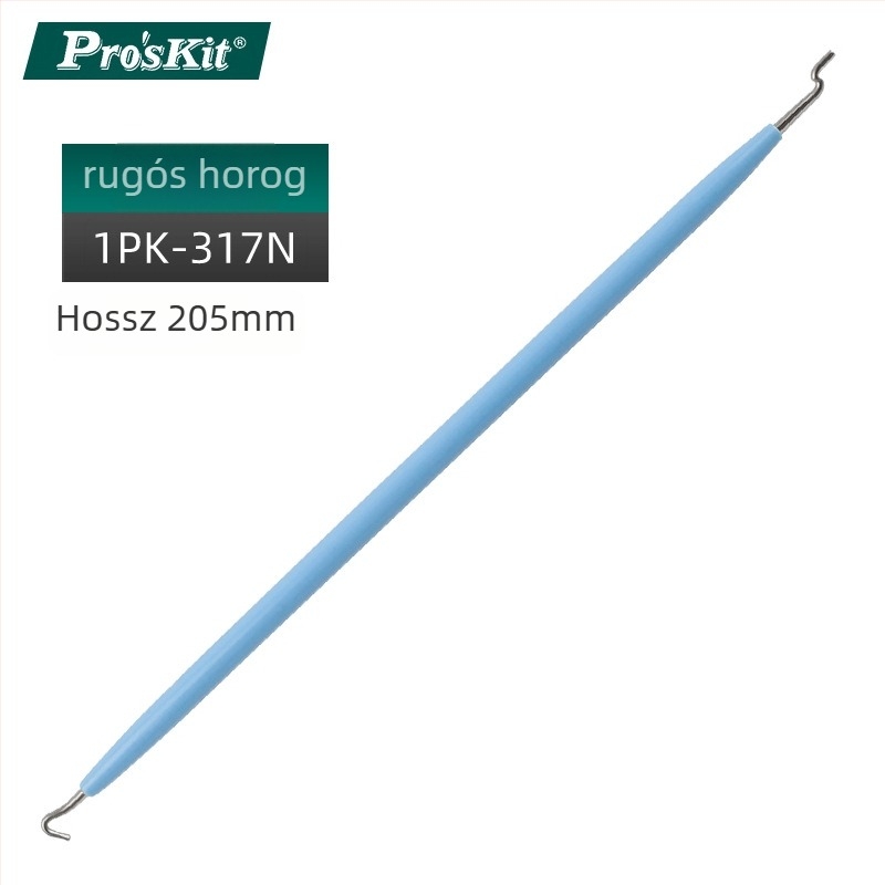 Forrasztáshoz segéd rugós horog Pro'skit/Baogong, rozsdamentes acél, sorozat Hook