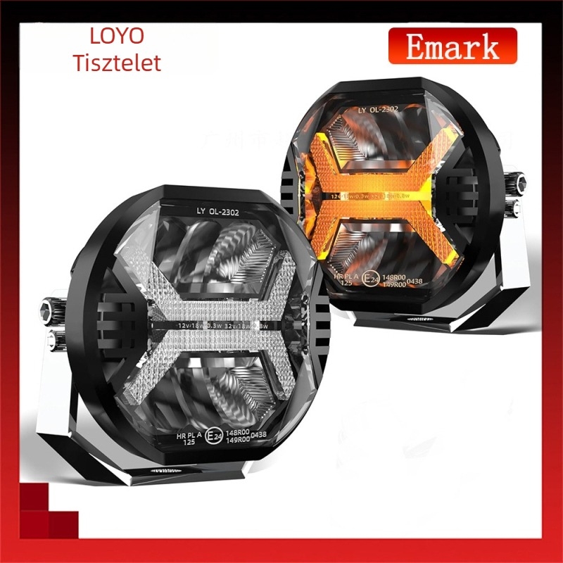 LED terepjáró munkalámpa LY-OL-2301, 48W, 32V, 4000LM, 5700K, PMMA+PC+AL