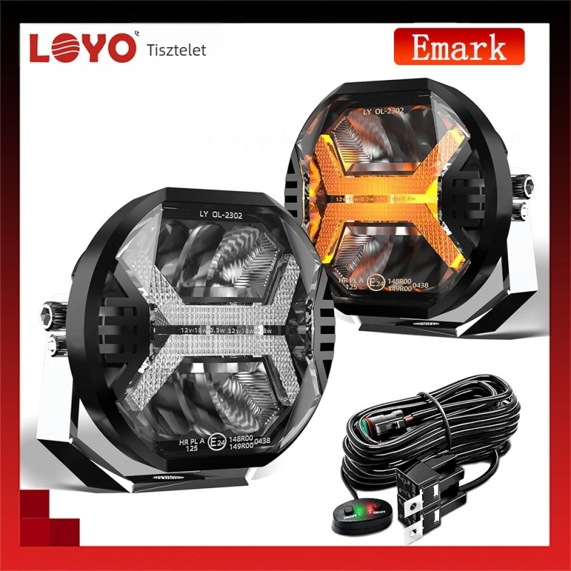 LED terepjáró munkalámpa LY-OL-2301, 48W, 32V, 4000LM, 5700K, PMMA+PC+AL