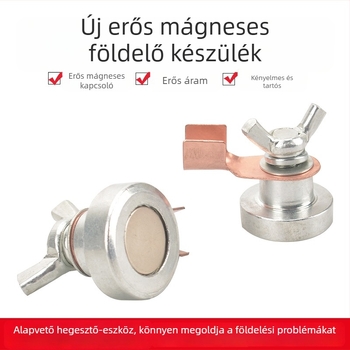 Pengpeng földelő csipesz mágneses földelő fejjel – magas hőállóságú, vezető földelő csatlakozó