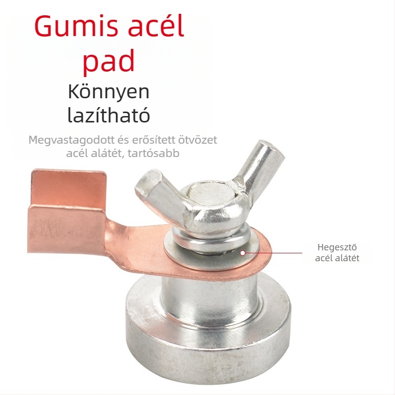 Pengpeng földelő csipesz mágneses földelő fejjel – magas hőállóságú, vezető földelő csatlakozó