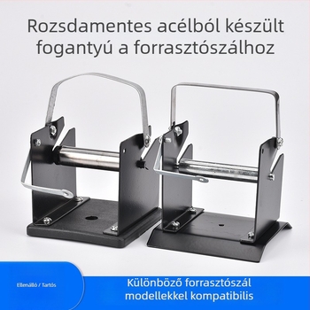Teljesen fémes forrasztószál tartó és állvány, univerzális típus, lila szantálfa