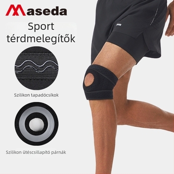 Mystar Térdvédő patelláris pánttal – Felnőtteknek térdvédelme, univerzális sportok, SBR és szövet