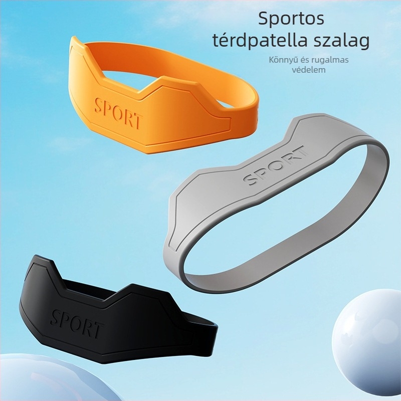 Szilikon patelláris térdöv – elasztikus ízületi támogatás, sportvédő
