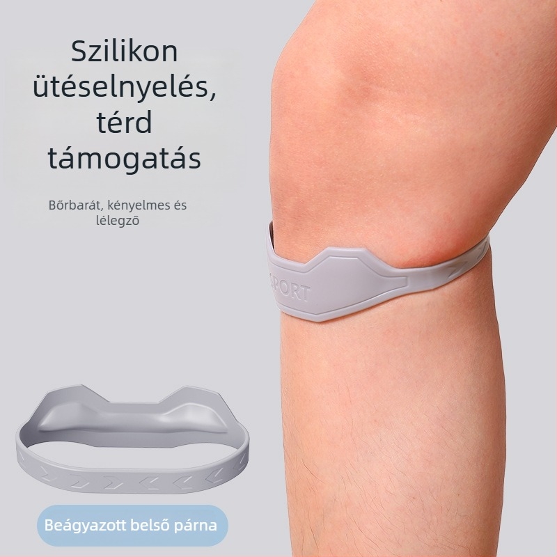 Szilikon patelláris térdöv – elasztikus ízületi támogatás, sportvédő