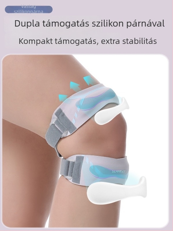 Sportos térdvédők – patella védelem, csúszásmentes kialakítás futáshoz, kosárlabdához, ugrókötelezéshez és tollaslabdához