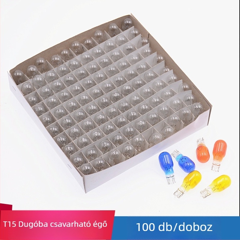 Autó műszerlámpa T15, 12V, 21W, univerzális T15 aljzat