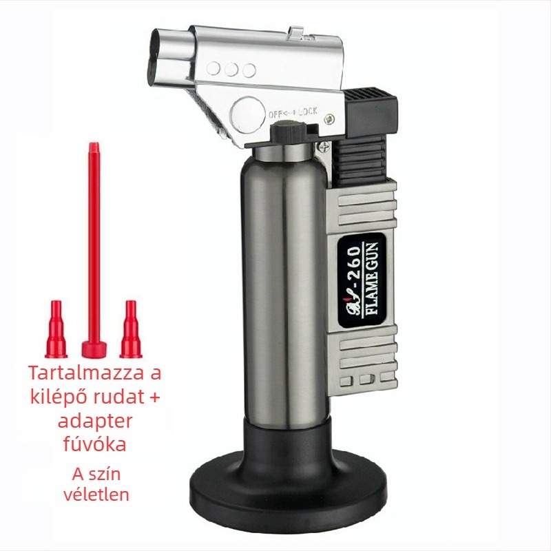 FS BS-260 butános hegesztő lángpisztoly elektronikus gyújtással, szélálló fémtest, magas hőmérsékletű hegesztés szemüvegekhez és fogászati felhasználásra