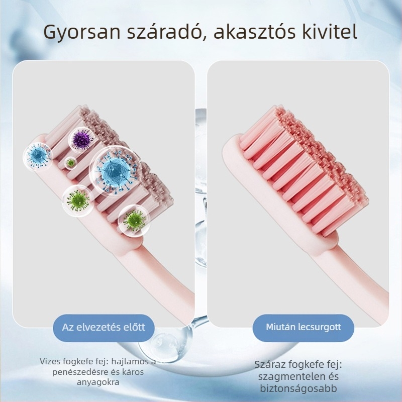 Rajzfilm mintás fogkefetartó, falra szerelhető, szívókorongos rögzítés, szárító funkcióval