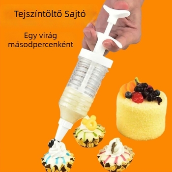 Díszítő pisztoly csővel és töltőtasakkal – Unique márka, Modern egyszerű stílus, 2023-as kiadás