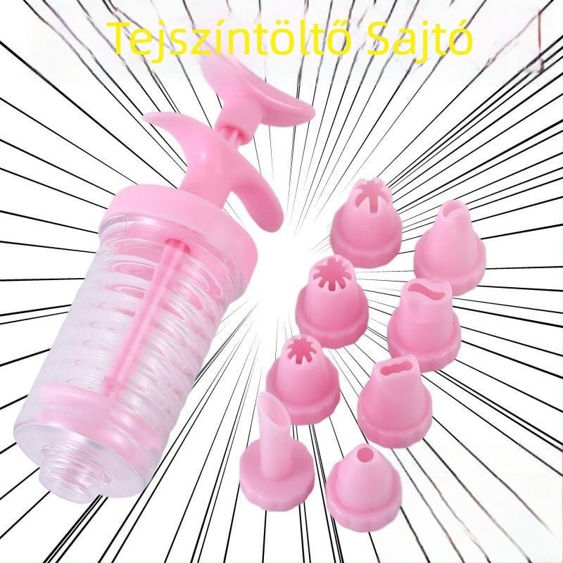 Díszítő pisztoly csővel és töltőtasakkal – Unique márka, Modern egyszerű stílus, 2023-as kiadás