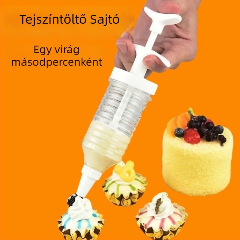 Díszítő pisztoly csővel és töltőtasakkal – Unique márka, Modern egyszerű stílus, 2023-as kiadás