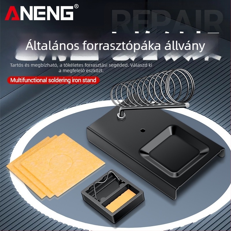 ANENG teljesen fém négyszögletes forrasztóállvány, öntöttvas, rögzített