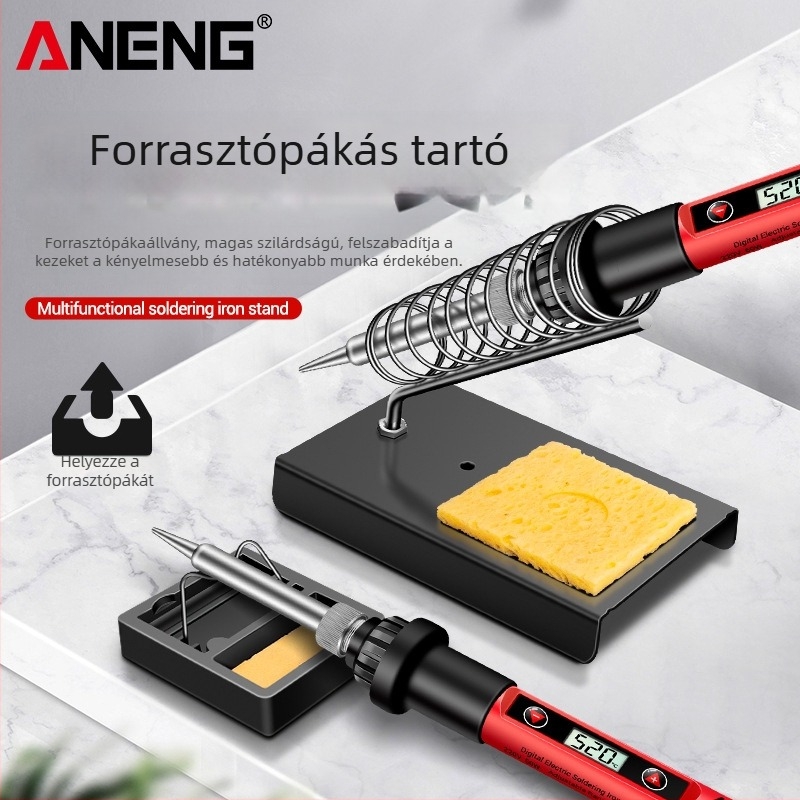 ANENG teljesen fém négyszögletes forrasztóállvány, öntöttvas, rögzített