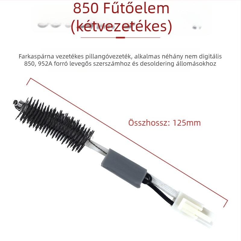 Gaudi melegítőmag meleg levegős pisztolyhoz – 850B/952-sorozat, pillangó négyvezetékes fűtőcső