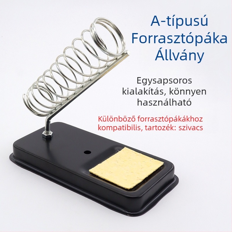 A-típusú forrasztópáka állvány, teljesen fém, magas hőállóságú, többször funkciójú ónvezető tartó