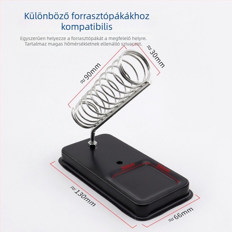 A-típusú forrasztópáka állvány, teljesen fém, magas hőállóságú, többször funkciójú ónvezető tartó