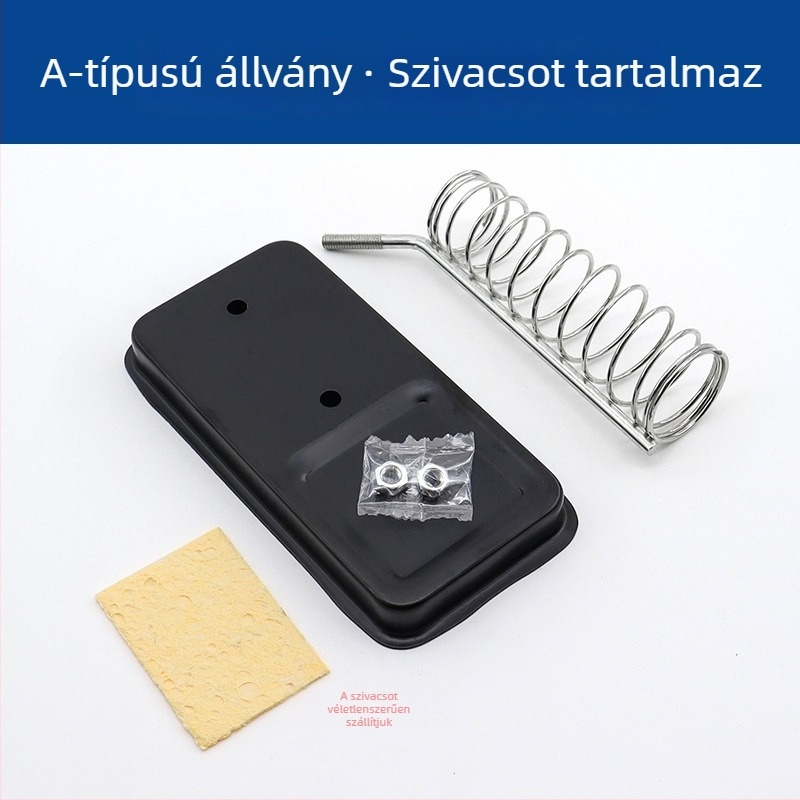 A-típusú forrasztópáka állvány, teljesen fém, magas hőállóságú, többször funkciójú ónvezető tartó