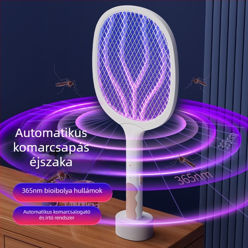 Beltéri elektromos szúnyogcsapó, feltöltő akkumulátorral, LED-fény, 21–30 m² lefedettség, üzemidő több mint 12 óra