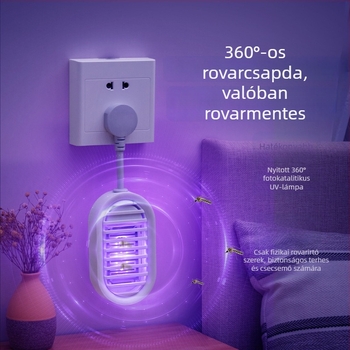 Okos elektromos szúnyog- és legyirtó lámpa otthoni és éttermi használatra, 10V, 1W, elektromos sokk