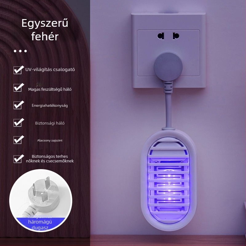 Okos elektromos szúnyog- és legyirtó lámpa otthoni és éttermi használatra, 10V, 1W, elektromos sokk