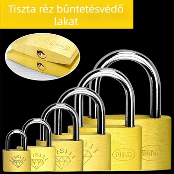 Sárgaréz lakat – XB márka, Háztartási lakat, Modell Brass, Modern egyszerű stílus, Alkalmazási terület: Egyéb