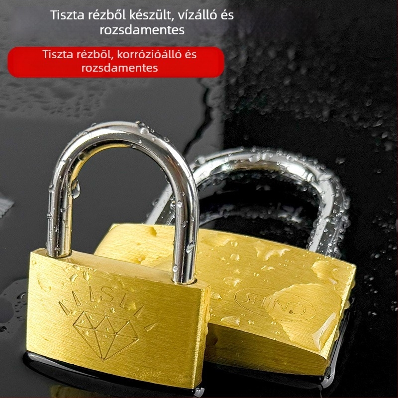 Sárgaréz lakat – XB márka, Háztartási lakat, Modell Brass, Modern egyszerű stílus, Alkalmazási terület: Egyéb