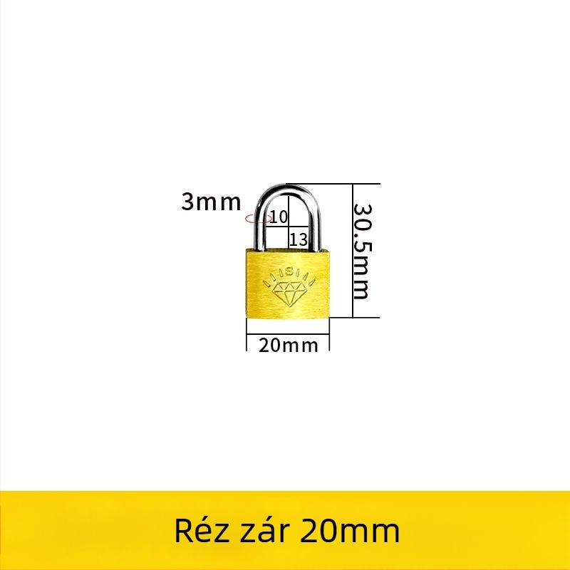 Sárgaréz lakat – XB márka, Háztartási lakat, Modell Brass, Modern egyszerű stílus, Alkalmazási terület: Egyéb