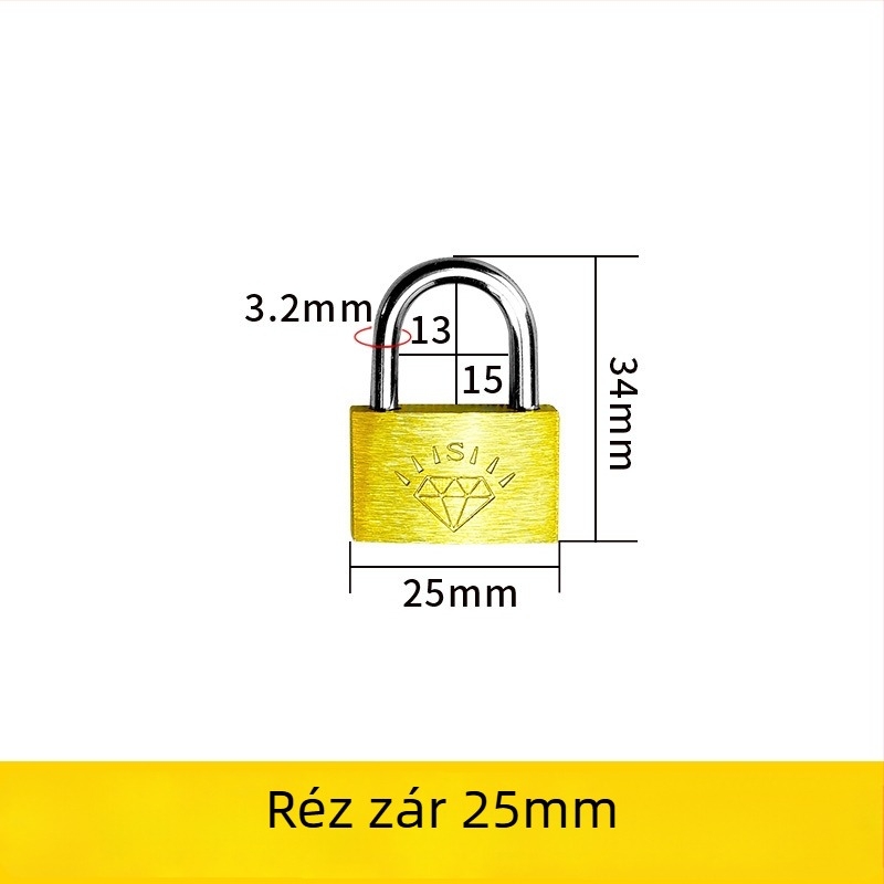 Sárgaréz lakat – XB márka, Háztartási lakat, Modell Brass, Modern egyszerű stílus, Alkalmazási terület: Egyéb