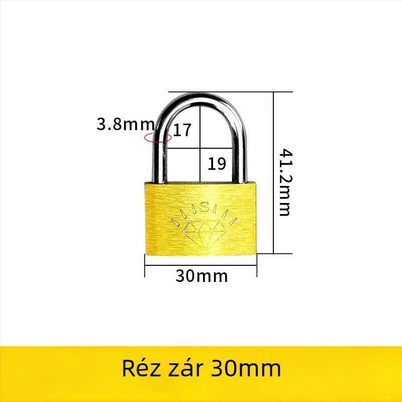 Sárgaréz lakat – XB márka, Háztartási lakat, Modell Brass, Modern egyszerű stílus, Alkalmazási terület: Egyéb