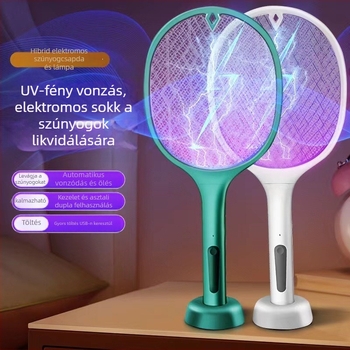N3 elektromos szúnyogcsapó 2 az 1-ben, újratölthető, UV fény csalogató és elpusztító lámpa, 5V 5W