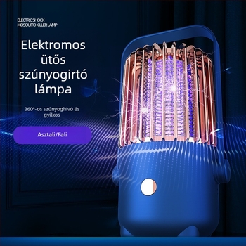 USB-töltéses szúnyogirtó lámpa UV-fénnyel, hordozható beltérre és kültérre
