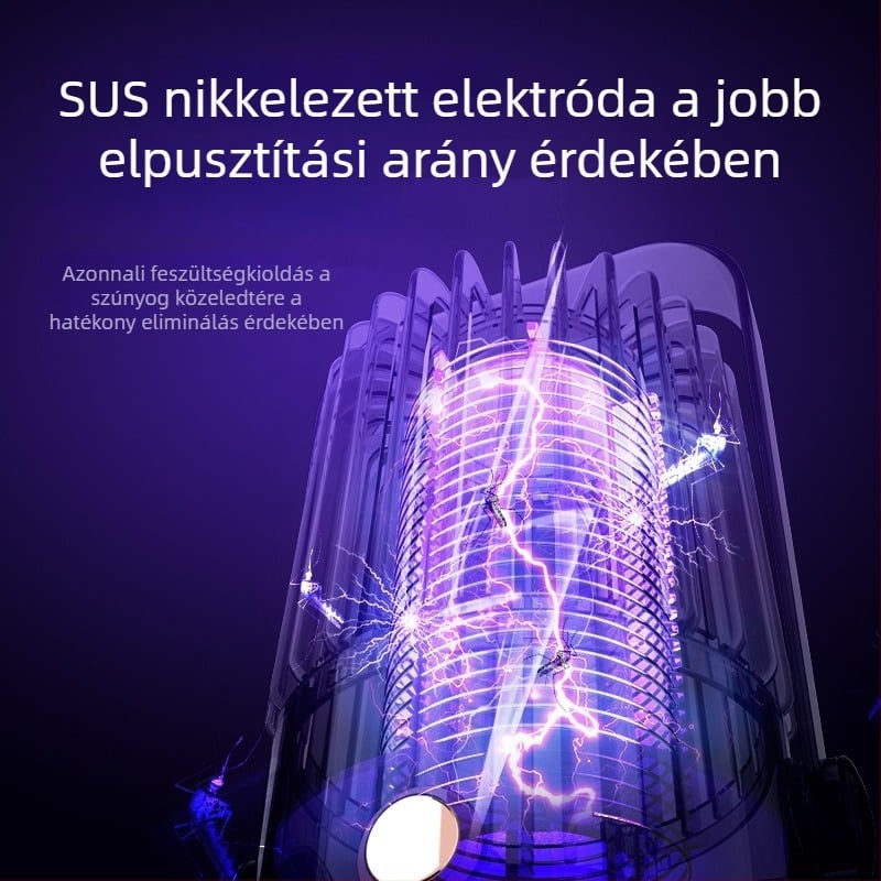 USB-töltéses szúnyogirtó lámpa UV-fénnyel, hordozható beltérre és kültérre