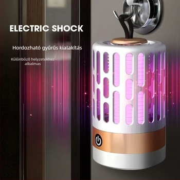 Elektrosokkos beltéri USB-s újratölthető szúnyogirtó lámpa fotokatalitikus csapdával, Modell 666