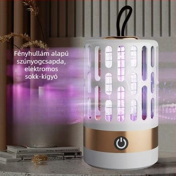 Elektrosokkos beltéri USB-s újratölthető szúnyogirtó lámpa fotokatalitikus csapdával, Modell 666