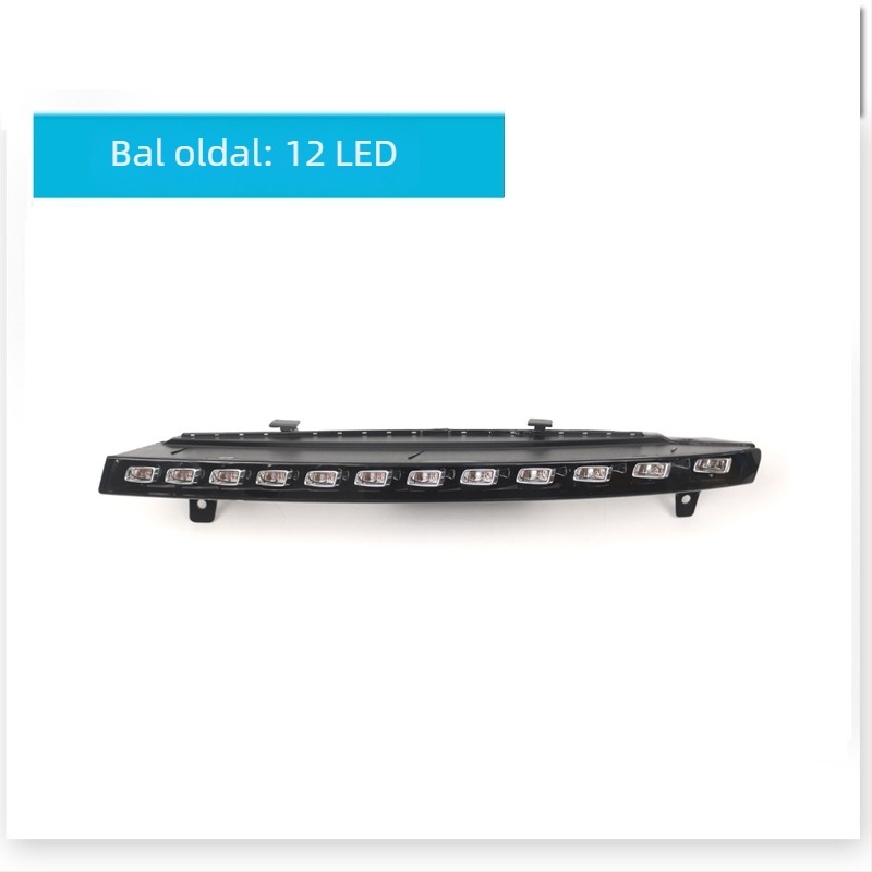 Audi Q7 10-15 évhez LED nappali menetfények, PC+LED anyag, Modell 4L0953042e/4L0953041e, Cikkszámok 4L0953041d/4L0953042d