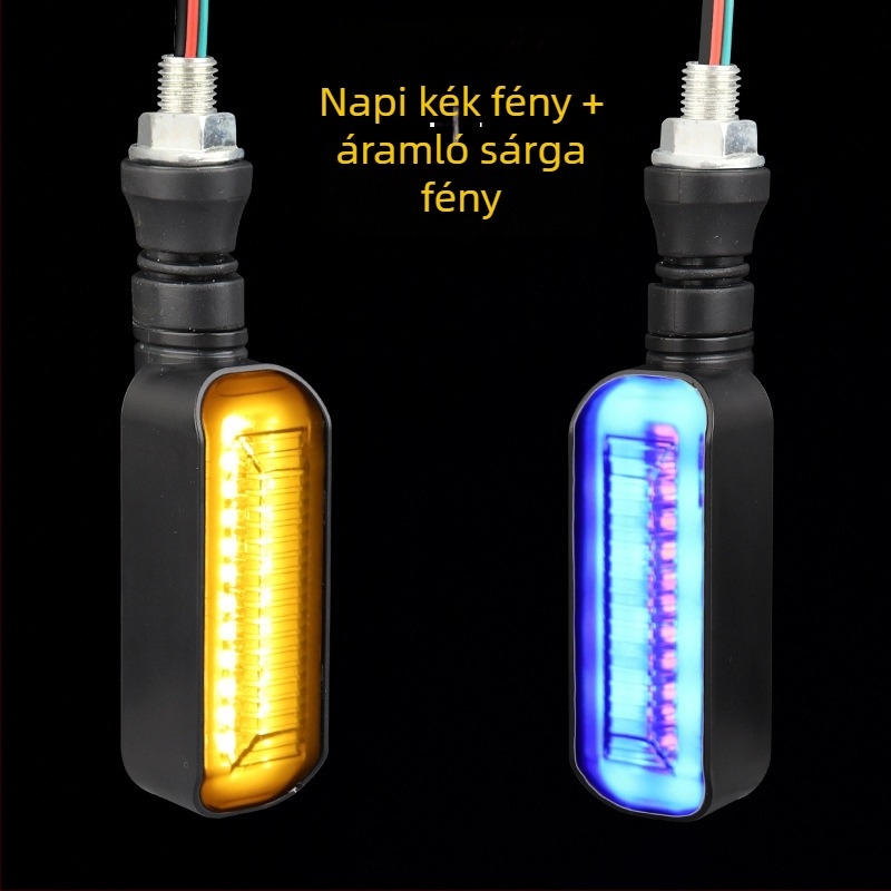 LED indexlámpa elektromos motorkerékpárhoz hosszú fogantyúval és szekvenciáis jelzőfénnyel (ZXD-03, 2W, 12V, 4000, 10000h)