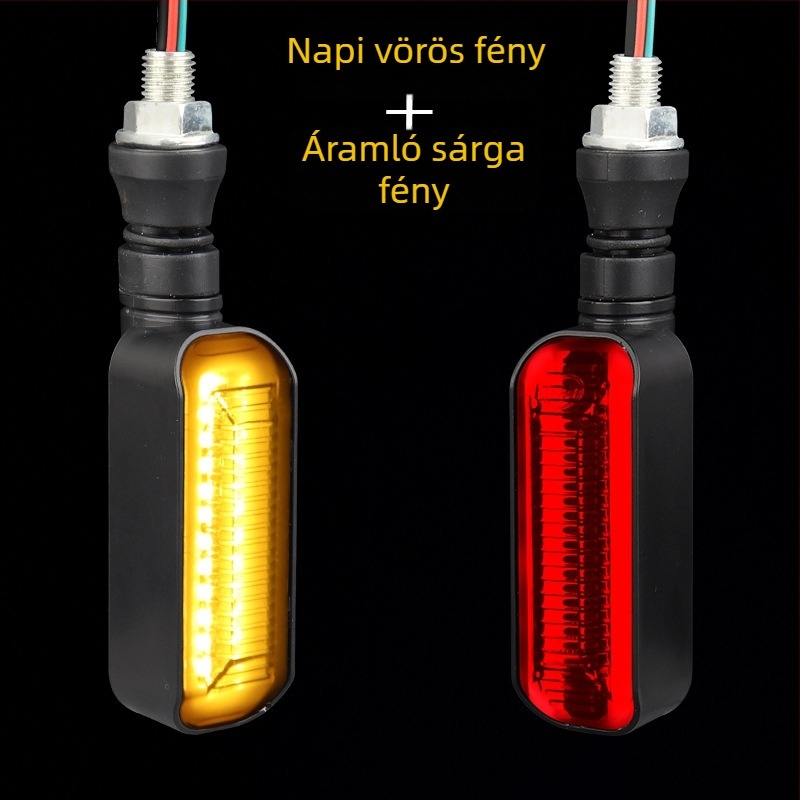 LED indexlámpa elektromos motorkerékpárhoz hosszú fogantyúval és szekvenciáis jelzőfénnyel (ZXD-03, 2W, 12V, 4000, 10000h)