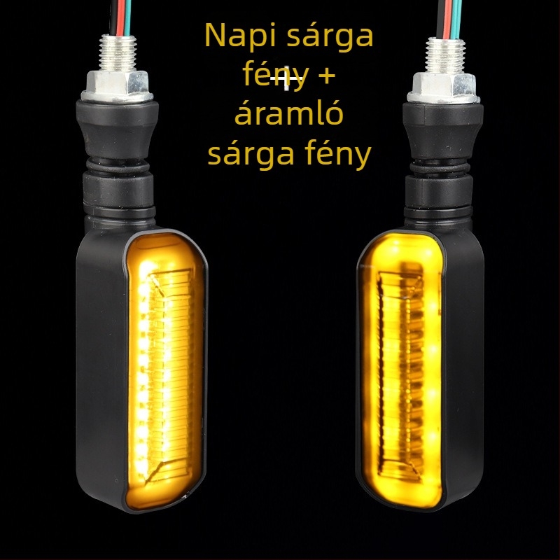 LED indexlámpa elektromos motorkerékpárhoz hosszú fogantyúval és szekvenciáis jelzőfénnyel (ZXD-03, 2W, 12V, 4000, 10000h)