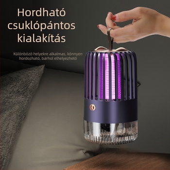 Új hordozható szúnyogirtó lámpa elektrosokkos megoldással – beltéri használatra és kempingezéshez
