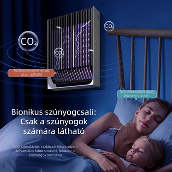 Új elektromos szúnyogölő lámpa otthonra, falra szerelhető, fotokatalitikus technológiával