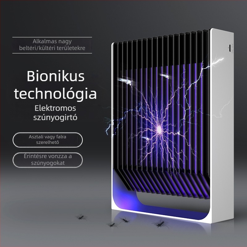 Új elektromos szúnyogölő lámpa otthonra, falra szerelhető, fotokatalitikus technológiával
