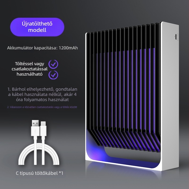 Új elektromos szúnyogölő lámpa otthonra, falra szerelhető, fotokatalitikus technológiával