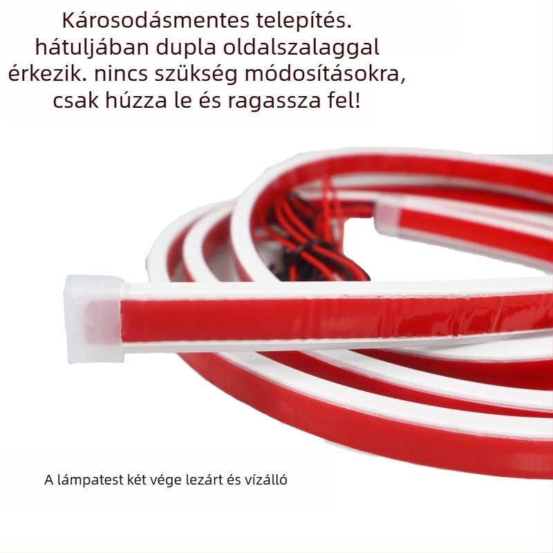 Dinamikus szkennelésű LED díszítő sáv a motorháztetőn nappali fényekhez